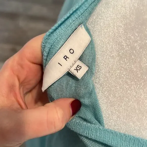 Iro Blue T-Shirt - Size XS - Picture 3 of 3